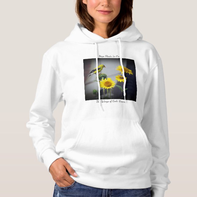 Sudadera con capucha para mujeres Hope Floats Grac (Anverso)