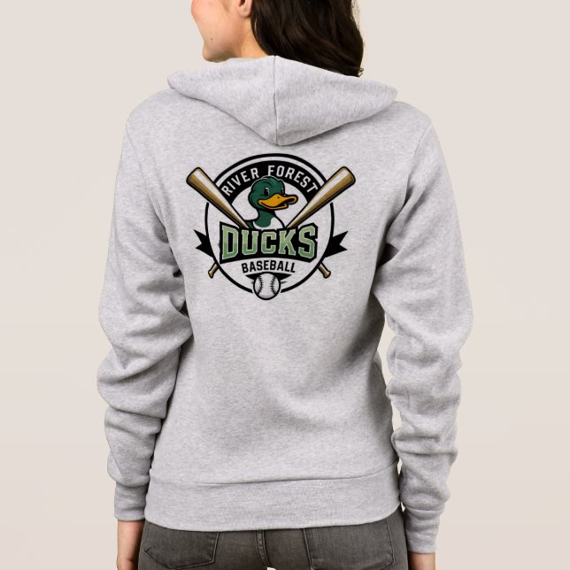 Sudadera con capucha para mujeres RF Ducks quack p (Reverso)