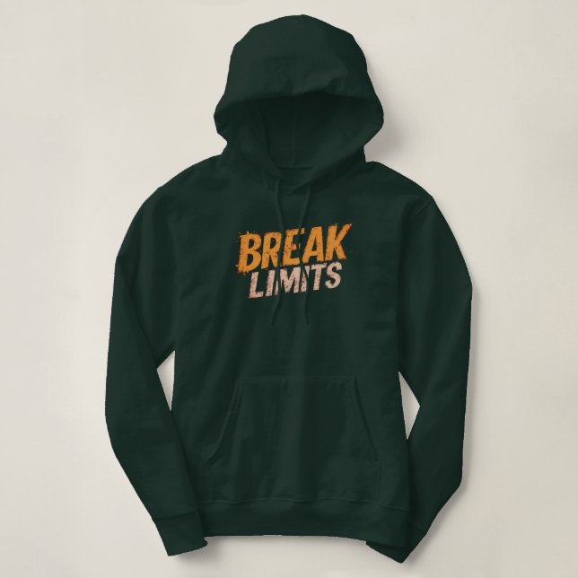 Sudadera con capucha para mujeres rompe límites Ci (Diseño del anverso)