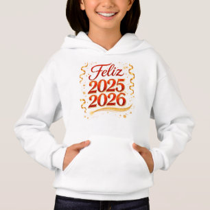 Sudadera con Capucha para Niña – Diseño “Feliz 202