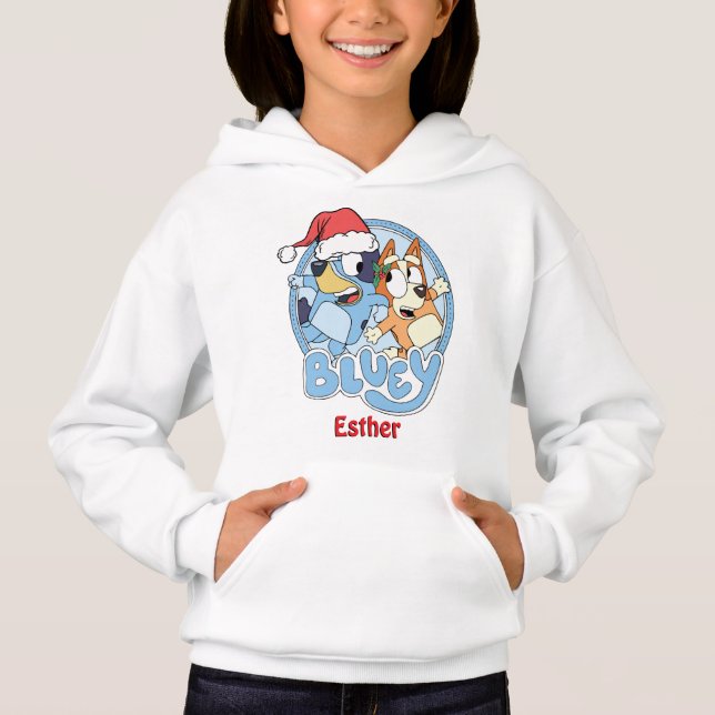 Sudadera con capucha para niña Navideña (Anverso)