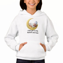 Sudadera con capucha para niñas Baby Moon – Luna l
