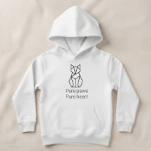 Sudadera con capucha para niñas con gato geométric