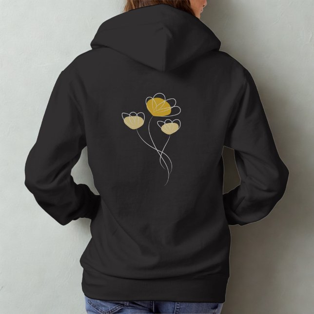 Sudadera con capucha para niñas de diseño de flore (Subido por el creador)