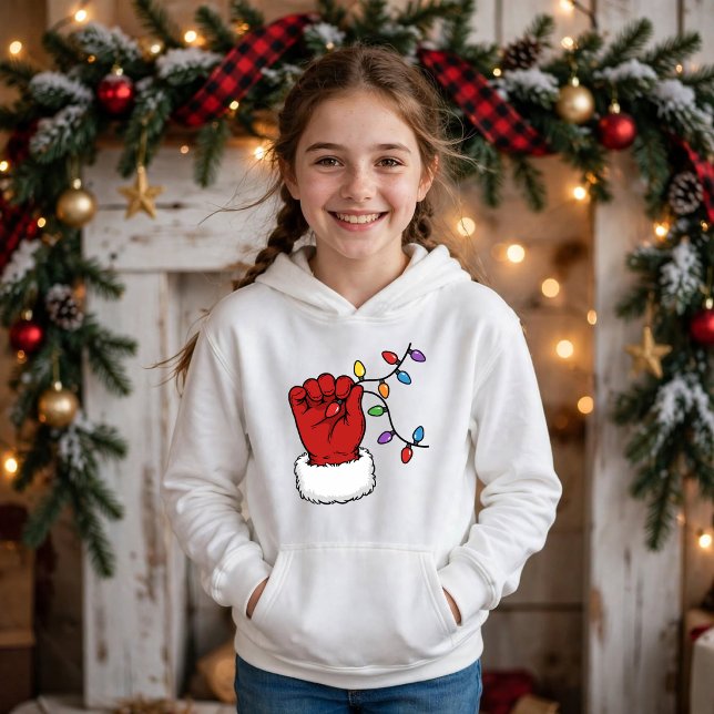 Sudadera con capucha para niñas de Navidad con gua (Subido por el creador)