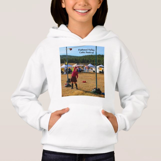 Sudadera con capucha para niñas Festival Celta de  (Anverso)