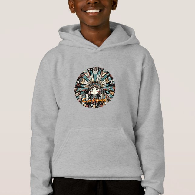 Sudadera con capucha para niños (Anverso)