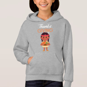 Sudadera con capucha para niños Acción de Gracias