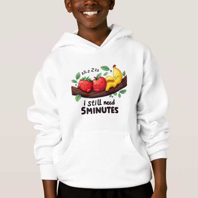 Sudadera con capucha para niños Amigos de frutas d (Anverso)
