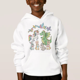 Sudadera con capucha para niños amigos dinosaurio 