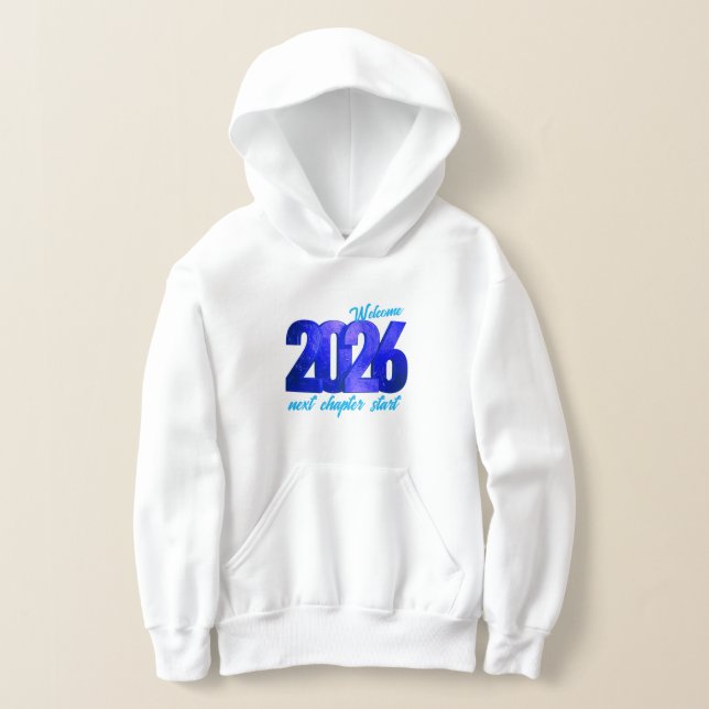 SUDADERA CON CAPUCHA PARA NIÑOS AÑO NUEVO 2026 (Distribución )