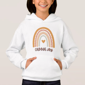 Sudadera con capucha para niños – Arcoíris Boho “E