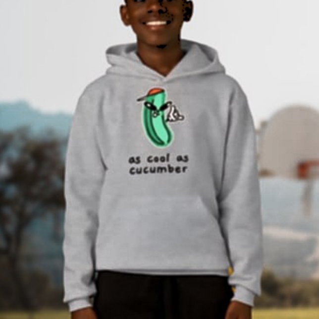 Sudadera con capucha para niños As Cool As Cucumbe (Subido por el creador)