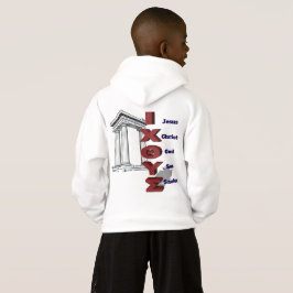 Sudadera con capucha para niños con acrónimo grieg