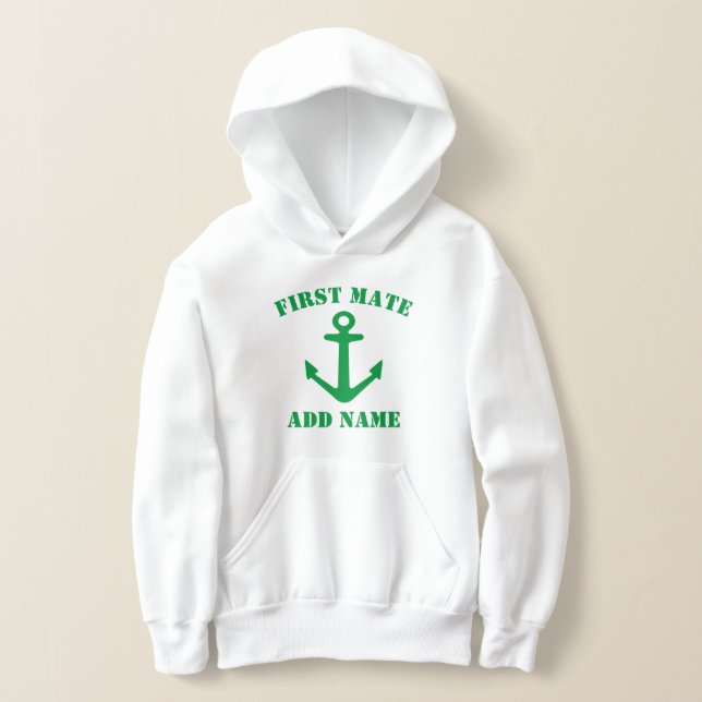 Sudadera con capucha para niños con ancla náutica  (Distribución )