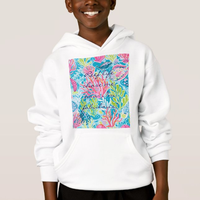 Sudadera con capucha para niños con gráfico elegan (Anverso)