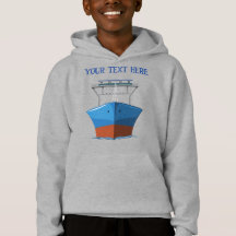 Sudadera con capucha para niños con nombre de barc