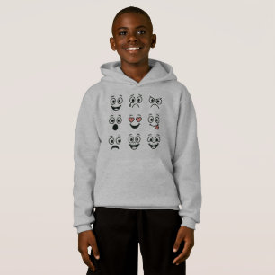 Sudadera con capucha para niños Cool Blue Monster