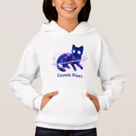 Sudadera con capucha para niños Cosmic Paws Galaxy
