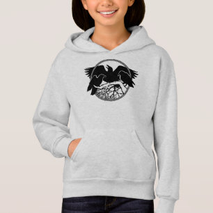 Sudadera con capucha para niños Cuervo Arte de Cue