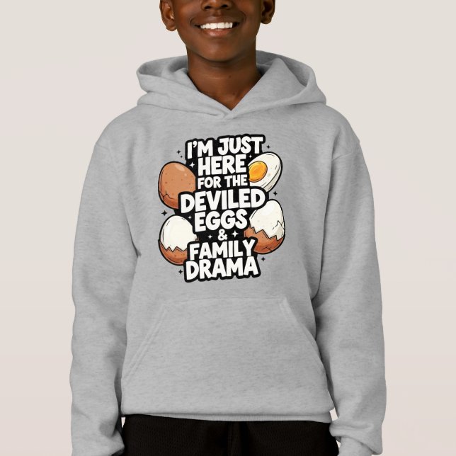 Sudadera con capucha para niños de Acción de Graci (Anverso)