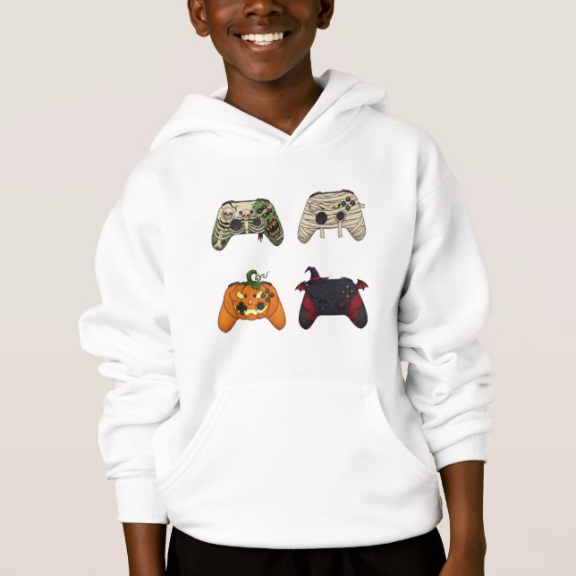 Sudadera con capucha para niños de Halloween (Anverso)