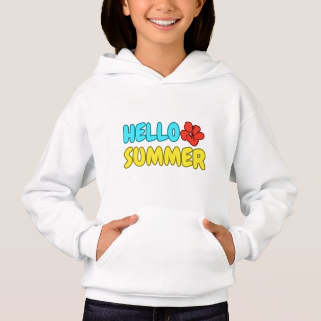 Sudadera con capucha para niños de verano  (Anverso)
