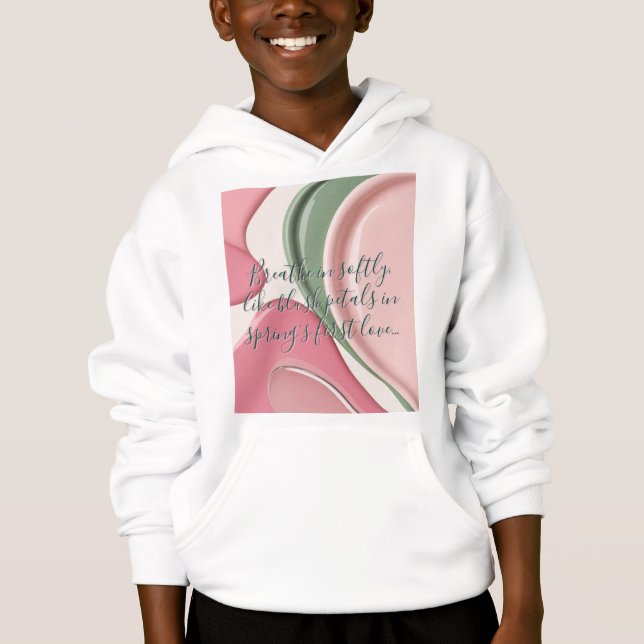 Sudadera con capucha para niños en gráfico elegant (Anverso)
