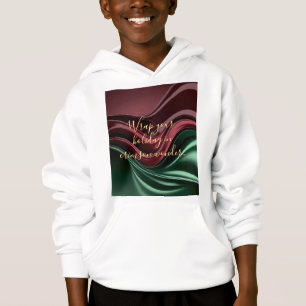 Sudadera con capucha para niños en gráfico elegant