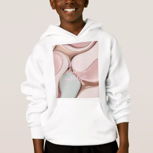 Sudadera con capucha para niños en gráfico elegant