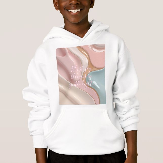 Sudadera con capucha para niños en gráfico elegant (Anverso)