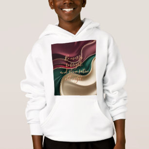 Sudadera con capucha para niños en gráfico elegant
