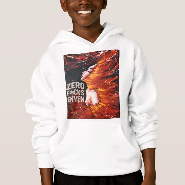 Sudadera con capucha para niños "Espíritu Ardiente (Anverso)