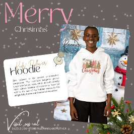 Sudadera con capucha para niños Feliz Navidad
