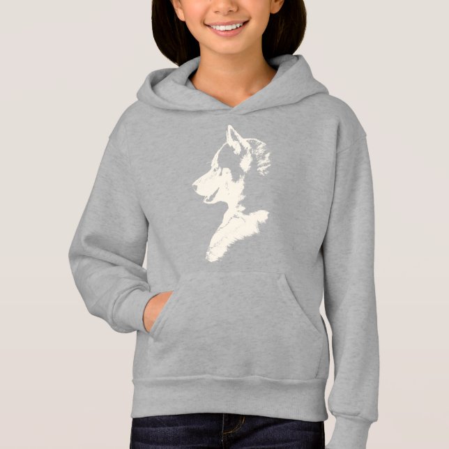 Sudadera con capucha para niños Husky Kid Camiseta (Anverso)