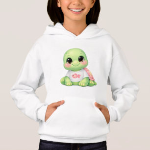 Sudadera con capucha para niños Kawaii de tortuga