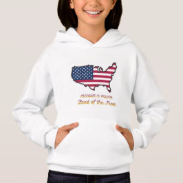 Sudadera con capucha para niños Libertad es poder