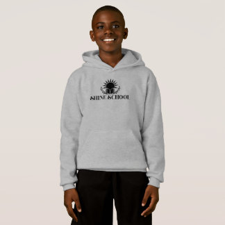 sudadera con capucha para niños logo negro