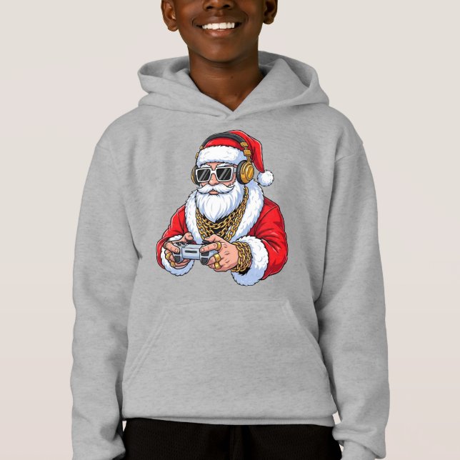 Sudadera con capucha para niños Navidad (Anverso)