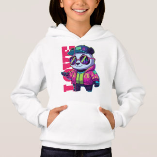 SUDADERA CON CAPUCHA PARA NIÑOS PANDAS DE DIBUJOS