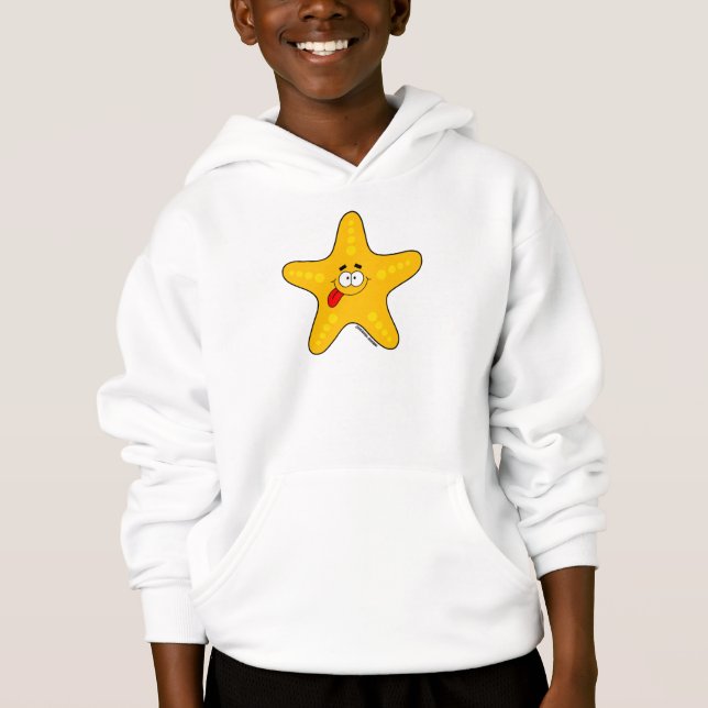 Sudadera con capucha para niños Starfish Kids (Anverso)