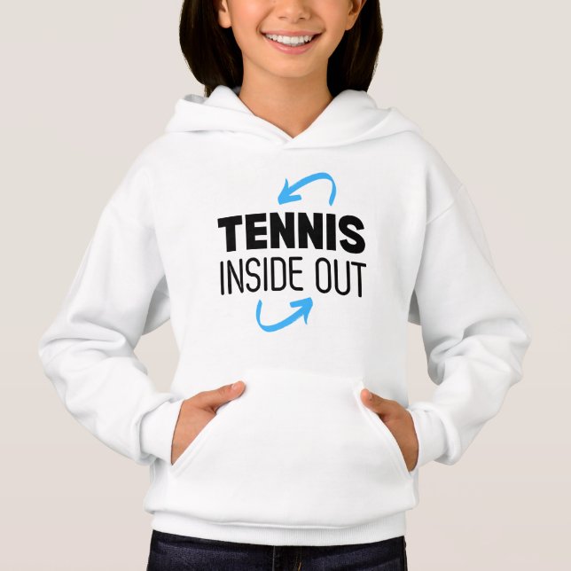 Sudadera con capucha para niños - Tenis al revés (Anverso)