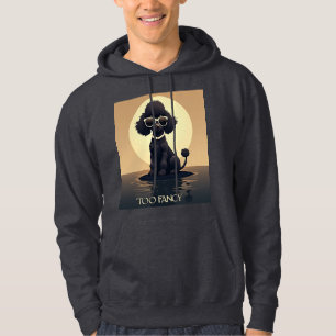 Sudadera con capucha para perro de moda Poodle Too