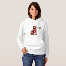 Sudadera con capucha para perro floral | Sudadera