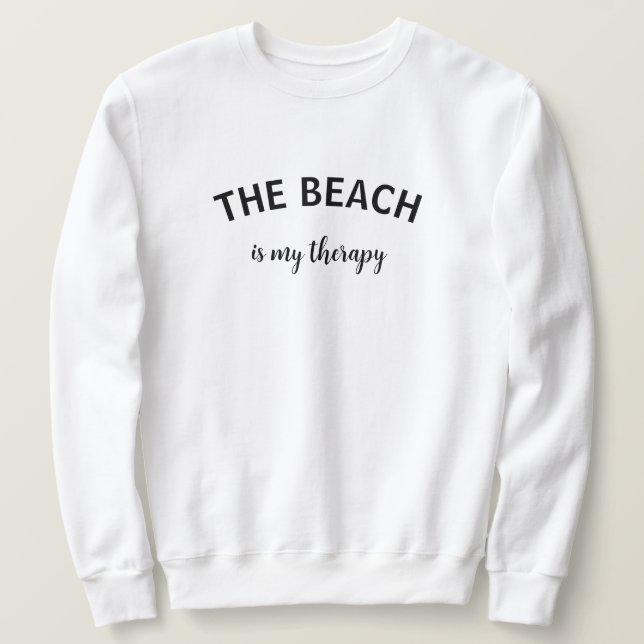Sudadera con capucha para viaje de verano terapia  (Anverso del diseño)