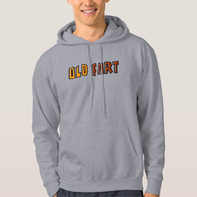 Sudadera con capucha para viejo gruñón (Anverso)