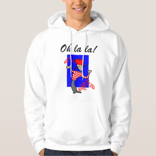 Sudadera con capucha parisiense del la del la de