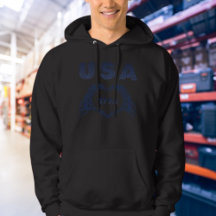 Sudadera con capucha patriota de corazón esqueleto