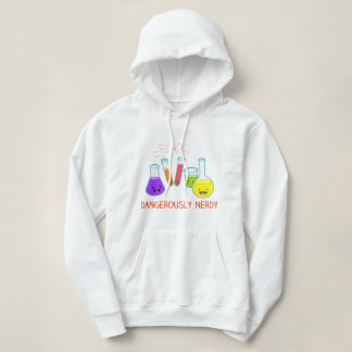 Sudadera con capucha peligroso Nerdy de la química
