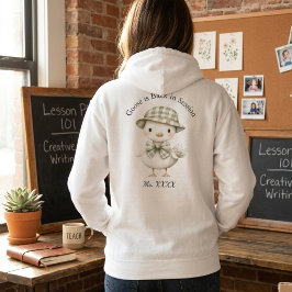 Sudadera con capucha personalizada de profesora co